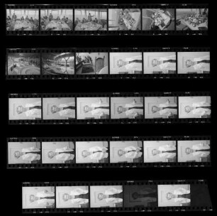 Hobby Elektronik '83: Ausstellung für praktische Elektronik, Mikrocomputer und Modellbau, 26.-30.10.1983, Messe Stuttgart-Killesberg: Pressekonferenz Das neue Mineralbad "Leuze" in Stuttgart: Pressekonferenz Portraits von Frau Möller