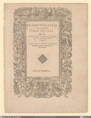 Promptvarivm Universi Ivris Civilis