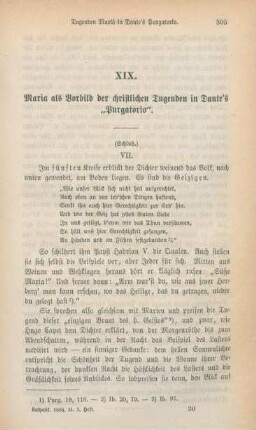 305-317 Maria als Vorbild der christlichen Tugenden in Dante's "Purgatorio" : Schluß