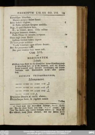 Ode XVI. ad Maecenatem.