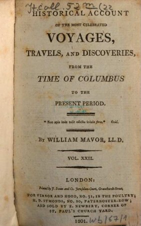 Historical Account Of The Most Celebrated Voyages, Travels, And Discoveries : From The Time Of Columbus To The Present Period. 22