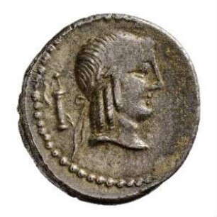 Münze, Denar, 90 v. Chr.