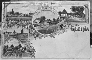 Malschwitz-Gleina. Ortsansichten, Ansichtskarte, um 1898/1901