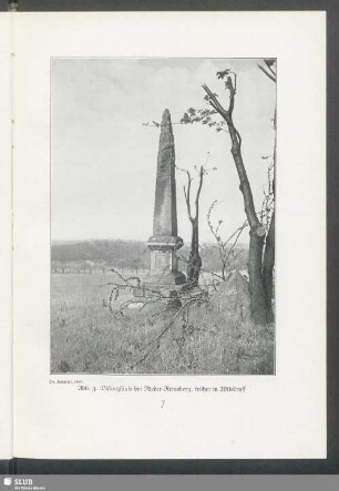 Distanzsäule bei Nieder-Reinsberg