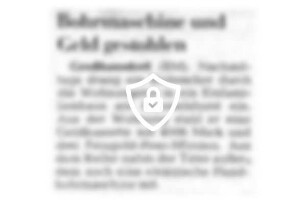 Bohrmaschine und Geld gestohlen