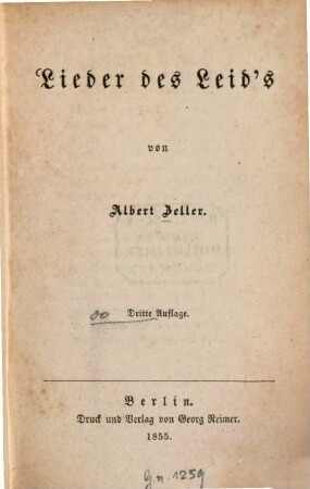 Lieder des Leid's