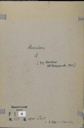 Zivilstandsregister der Stadt Minden (GAHT 1811). (Gemeinde: Gemeinde Minden)