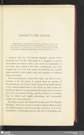 Address to the reader