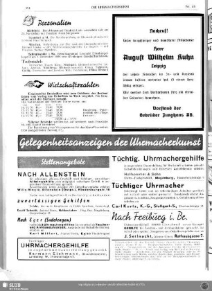 Nachruf! August Wilhelm Kuhn