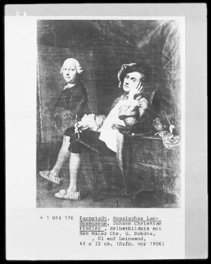 Selbstbildnis mit dem Maler Chr. G. Schütz