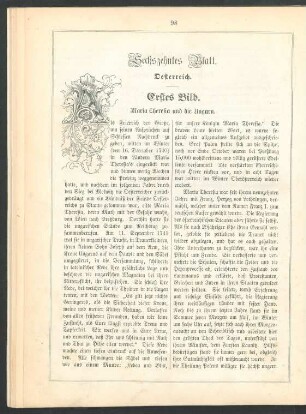 Sechszehntes Blatt. Oesterreich.