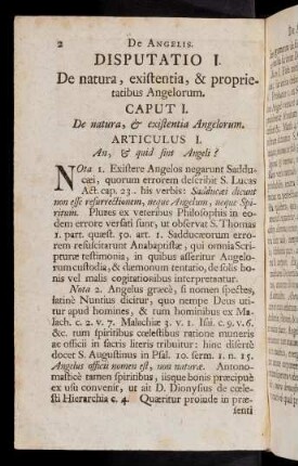 2-47, Disputatio I