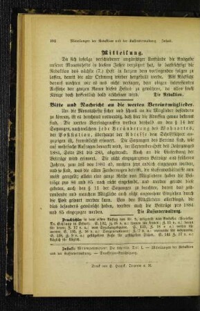 Bitte und Nachricht an die werten Vereinsmitglieder