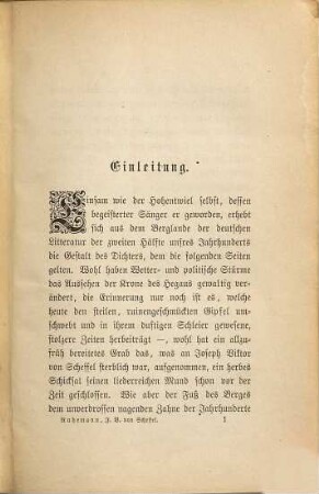 Joseph Viktor von Scheffel : Sein Leben und Dichten