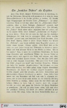 1: Ein "deutscher Dichter" als Erzieher