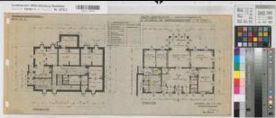 Arnsberg, Regierung, Dienstvilla, Kellergeschoss, Erdgeschoss, Grundriss, Baubestandszeichnung
