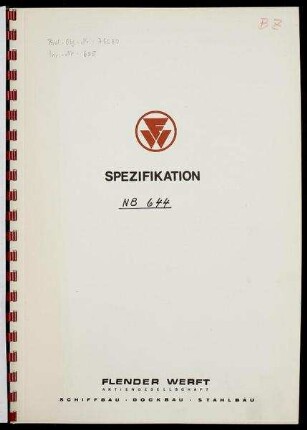 Umbau-Spezifikation MS "Melbourne Express". Neubau 644