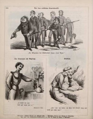 "Aus dem revidirten Gemeindeedikt" "Der Lieutnant am Gagetage" "Studium"
