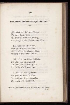 Des armen Kindes heiliger Christ