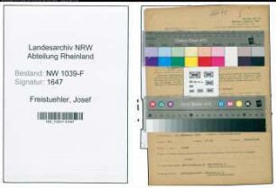 Entnazifizierung Josef Freistuehler , geb. 25.11.1915 (Elektriker)
