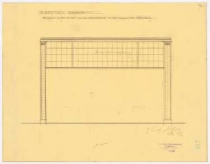 Warenhaus Wertheim, Rosenthaler Straße/Sophienstraße, Berlin Erweiterungsbau: Lebensmittelabteilung EG Sophienstraße: Wandansichten, 1:25