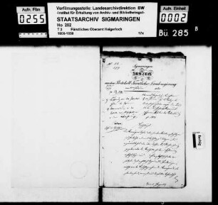 Die ungehorsamen Militärpflichtigen Johann Nepomuk Enger, Schuster, und Joseph Lenz von Haigerloch