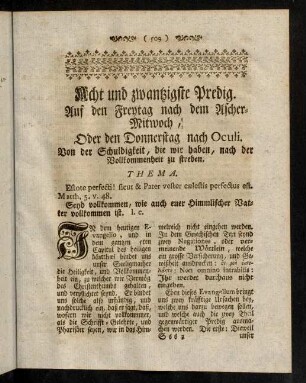 509-527, Acht und zwantzigste Predig.