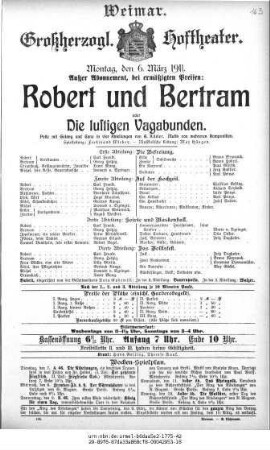 Robert und Bertram oder Die lustigen Vagabunden