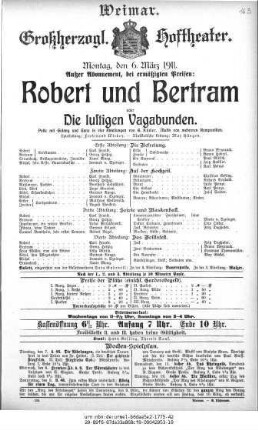 Robert und Bertram oder Die lustigen Vagabunden