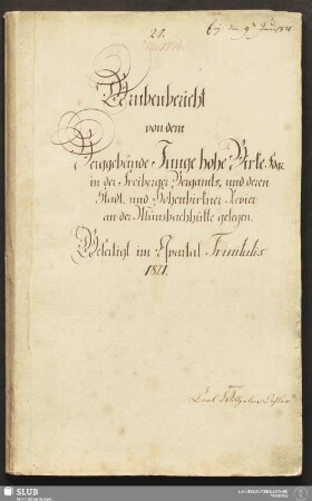 Grubenbericht von dem Berggebäude Junge hohe Birke Fdgr. in der Freyberger Bergamts- und deren Stadt- und Hohenbirkner Revier an der Münzbachhütte gelegen - 18.6446 4.