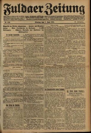 Ausgabe vom Montag, den 07. Juni 1915.