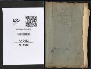 Kellnereirechnungen des Amtes Linn vom Oberkellner Otten zu Uerdingen
