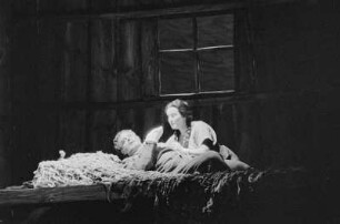 Szenenbilder aus "Der arme Konrad", Oper von Jean Kurt Forest. Staatsoper Berlin, Oktober 1959 (Uraufführung 04.10.1959)