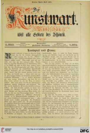 Heft 13 (1. Aprilheft)