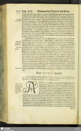 Das CCXII. Capitel