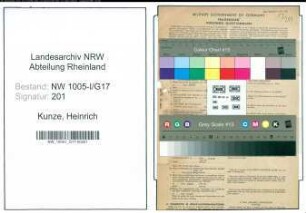 Entnazifizierung Heinrich Kunze , geb. 03.02.1910 (Dreher)
