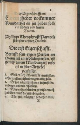 Die erst Eigenschafft.