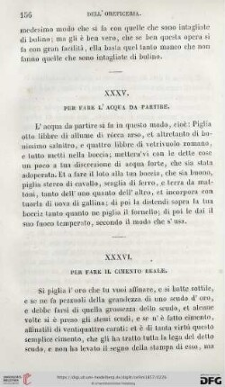 XXXV. Per Fare L' Acqua De Partire