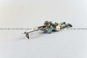 Massefigur: Französischer LMG-Schütze, liegend, mit LMG schießend