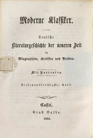 Anastasius Grün : mit Portr.