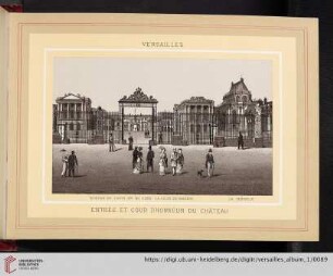 Versailles. Entrée et cour d'honneur du château