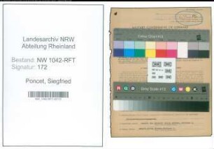 Entnazifizierung Siegfried Von Poncet , geb. 26.03.1904 (Betriebsleiter)