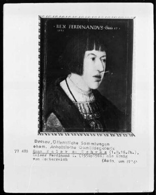 Kaiser Ferdinand I. (1556-1564), als König von Österreich
