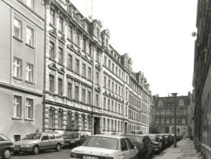 Görlitz. Theodor-Körner-Straße. Blick nach Südsüdosten zur Schillerstraße
