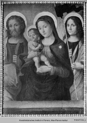 Madonna mit Kind und zwei Heiligen