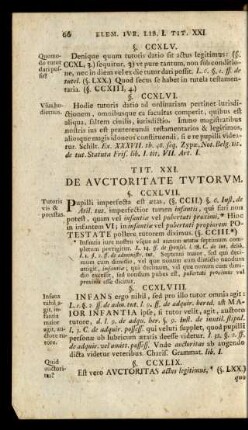 Tit. XXI. De Auctoritate Tutorum