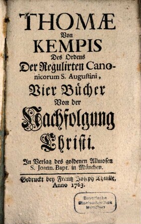 Nachfolge Jesu Christi