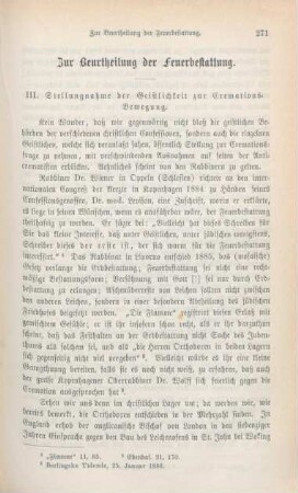 271-285 Zur Beurtheilung der Feuerbestattung
