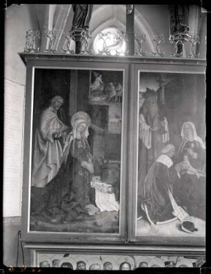 Klosterkirche; Hochaltarflügel links und rechts, aussen