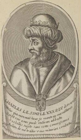 Bildnis des Charles le Simple, König von Frankreich